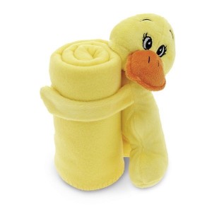 Manta em tecipo polar com peluche